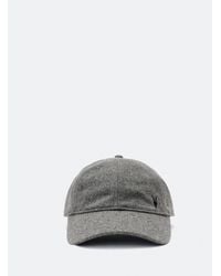 AllSaints - Wool-Blend Melton Baseball Cap - Lyst