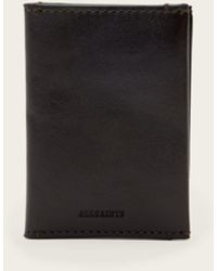 AllSaints - Bifold Leather Wallet - Lyst