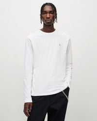 AllSaints - Brace Brushed Cotton Long Sleeve T-Shirt - Lyst