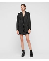 AllSaints Isla Nadelstreifen Blazer Womens - Grau