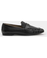 AllSaints - Sapphire Leather Loafer Shoes - Lyst