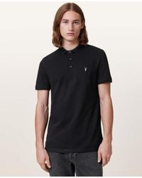 AllSaints - Reform Short Sleeve Polo Shirt - Lyst
