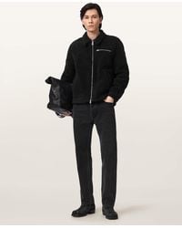 AllSaints - Otis Sherpa Jacket - Lyst