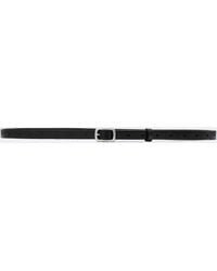 AllSaints - Halle Skinny Leather Punch-Hole Belt - Lyst