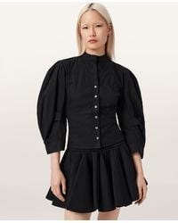 AllSaints - Maud Lace Up Shirt - Lyst