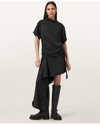 AllSaints - Leslie Satin Short Sleeve Top - Lyst