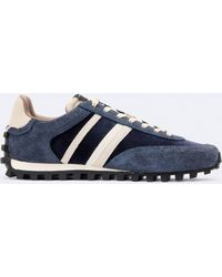 AllSaints - Robin Nylon And Suede Runner Sneakers - Lyst