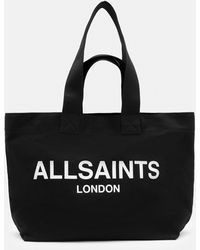 AllSaints - Ali Canvas Tote Bag Iconic Exclusive - Lyst