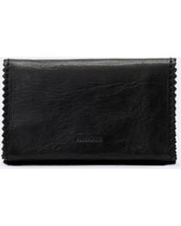 AllSaints - Siloh Pinked-Edge Leather Wallet - Lyst