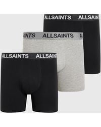 AllSaints - Logo Boxer Briefs 3 Pack - Lyst