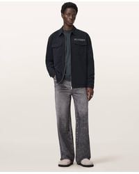 AllSaints - Orbit Relaxed Fit Zip Shirt - Lyst