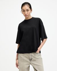 AllSaints - Amelie Oversized Boxy T-shirt - Lyst