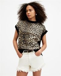 AllSaints - Marti Leopard Print Sleeveless Tank Top, - Lyst