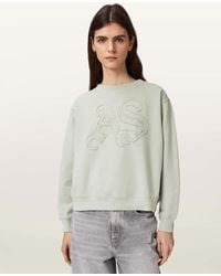 AllSaints - Insignia Pippa Crew Neck Sweatshirt - Lyst