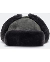 AllSaints - Jesse Shearling Hat - Lyst