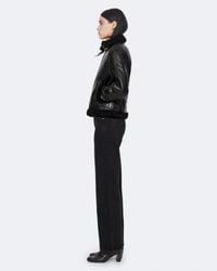 AllSaints - Lorel Shearling Flying Jacket - Lyst