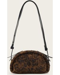 AllSaints - Rosalie Leopard Leather Crossbody Bag - Lyst