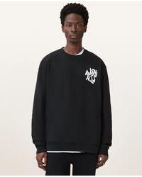 AllSaints - Orlando Oversized Crew Neck Sweatshirt - Lyst