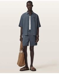 AllSaints - Circe Straight Fit Odyssey Shorts - Lyst