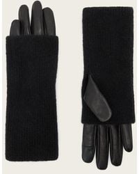 AllSaints - Onyx Leather Gloves - Lyst