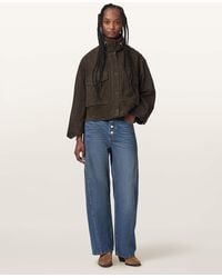 AllSaints - Carter Barrel Leg Denim Jeans - Lyst