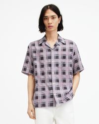 AllSaints - Big Sur Checked Relaxed Fit Shirt, - Lyst