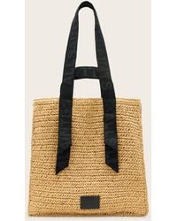 AllSaints - Lullah Woven Straw Tote Bag - Lyst