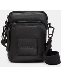 AllSaints - Falcon Leather Pouch Bag - Lyst