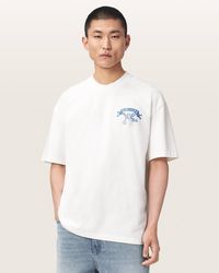 AllSaints - Cray Oversized Short Sleeve Graphic T-Shirt - Lyst