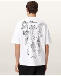 AllSaints - Terra Oversized Graphic T-Shirt - Lyst