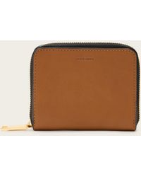 AllSaints - Lena Hex Zip Up Leather Wallet - Lyst