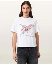 AllSaints - Heartache Lisa Crew Neck T-Shirt - Lyst