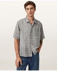 AllSaints - Sandy Short Sleeve Check Shirt - Lyst