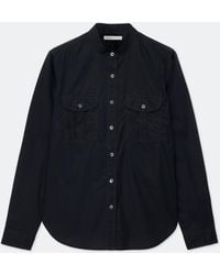AllSaints - Tess Regular-Fit Cotton-Poplin Military Shirt - Lyst