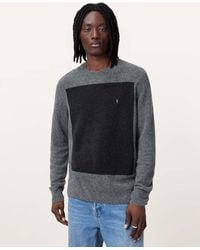 AllSaints - Lobke Knitted Ramskull Crew Neck Jumper - Lyst