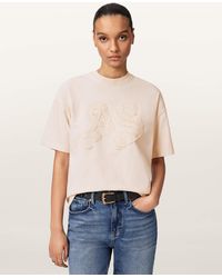 AllSaints - Insignia Oversized Etta T-Shirt - Lyst