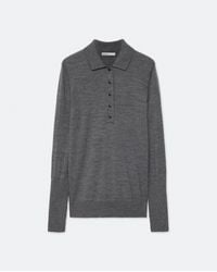 AllSaints - Martel Merino Wool Knitted Polo Shirt - Lyst
