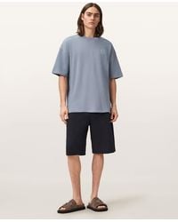 AllSaints - Haven Embroidered Logo Oversized T-Shirt - Lyst