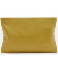 AllSaints - Bettina Leather Clutch Bag - Lyst