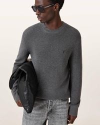 AllSaints - Aspen Waffle Texture Crew Neck Jumper,, Carter - Lyst