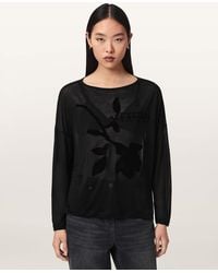 AllSaints - Athea Rita Sheer T-Shirt - Lyst