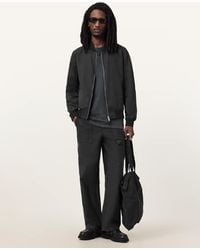 AllSaints - Bassett Reversible Ramskull Bomber Jacket - Lyst