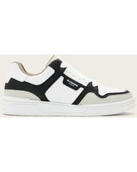 AllSaints - Regan Plus Leather Low Top Trainers - Lyst