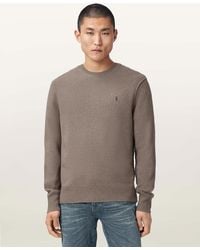 AllSaints - Statten Ramskull Crew Neck Sweater - Lyst