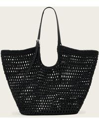 AllSaints - Ara Waxed Cotton Tote Bag - Lyst