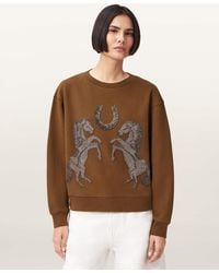 AllSaints - Luck Embellished Pippa Sweatshirt - Lyst