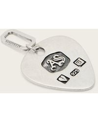 AllSaints - Plectrum Sterling Pendant Charm - Lyst