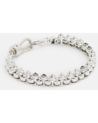 AllSaints - Bobbie Box Chain Studded Bracelet - Lyst