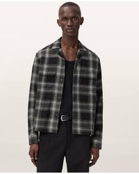 AllSaints - Teshio Check Long Sleeve Shirt - Lyst