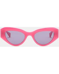 AllSaints - Calypso Bevelled Cat Eye Sunglasses, - Lyst